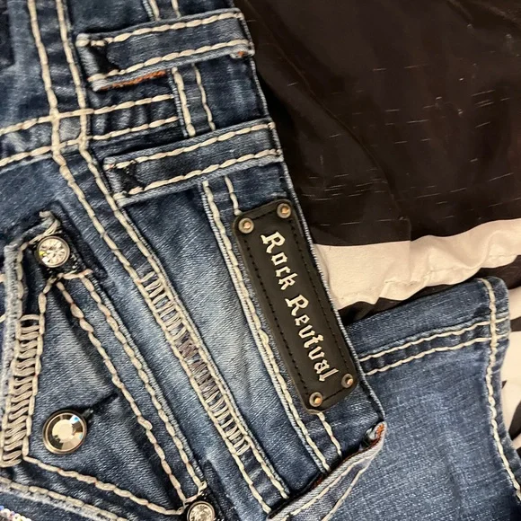 Rock Revival Y2K Rhinestone Bootcut Jeans - Picture 3 of 4